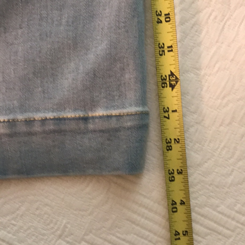 Maeve by Anthropologie Collette Light Wash Blue Denim Patch Pocket Jeans 30 - Picture 16 of 17